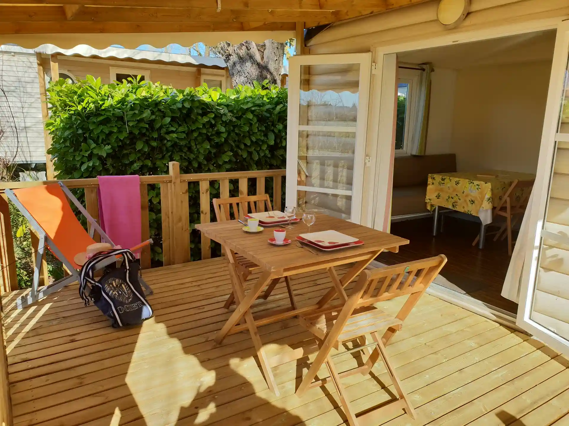 terrasse mobil home verdon